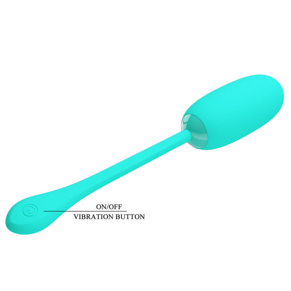 Julius huevo vibrador impermeble y recargable verde agua