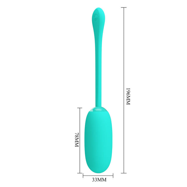 Julius huevo vibrador impermeble y recargable verde agua
