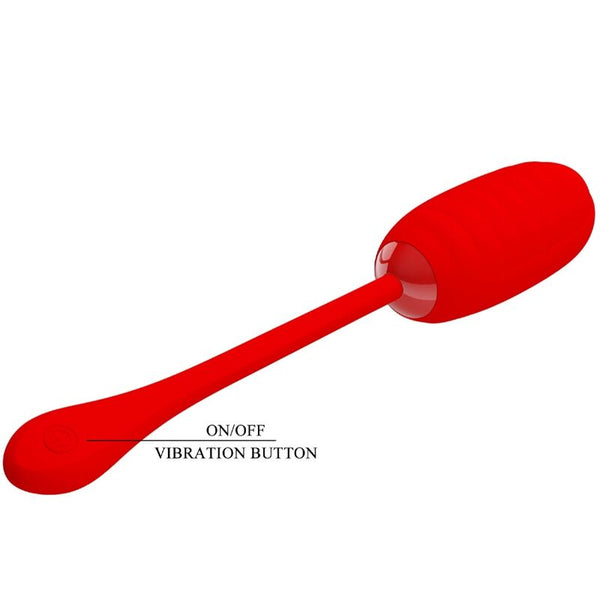 Kirk huevo vibrador recargable rojo