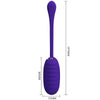 Kirk huevo vibrador recargable lila