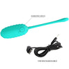 Kirk huevo vibrador recargable verde agua