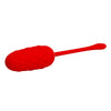 Huevo vibrador con textura marina recargable rojo