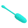 Huevo vibrador con textura marina recargable verde agua