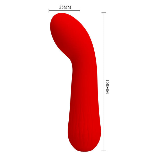 Faun vibrador recargable rojo
