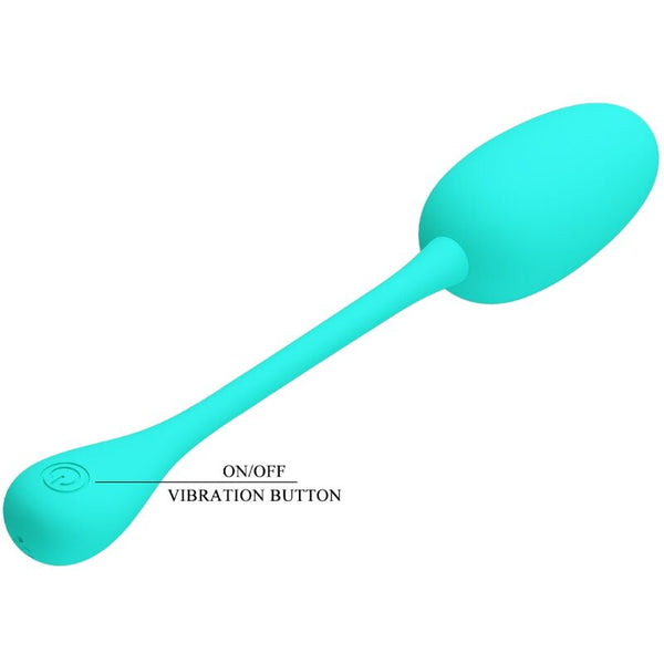 Knucker huevo vibrador recargable verde agua