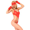 Chilirose CR 3882 conjunto body con abertura negro S/M