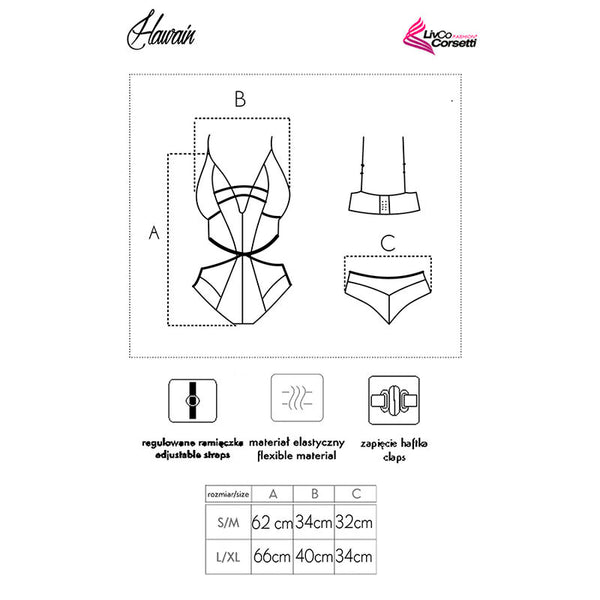 Livco hawain lc 90665 body negro l xl