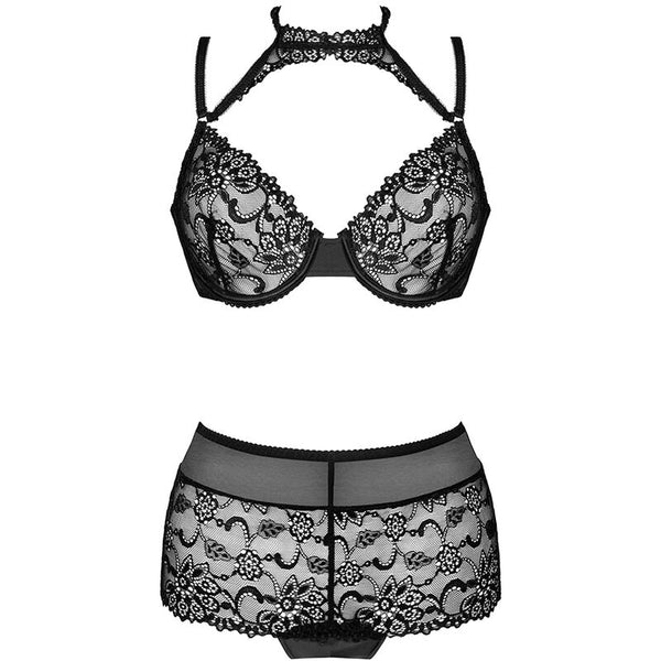 Livco linera for the senses collection sujetador con braga negro