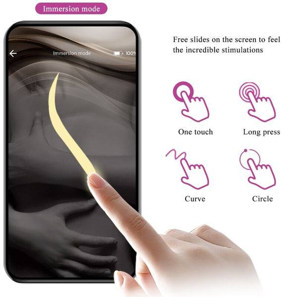Pretty elvira kegel balls app control remoto morado