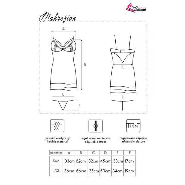 Livco makrezian LC 90545 falda con braga negro