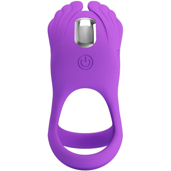 Silas anillo vibrador 7 vibraciones silicona lila