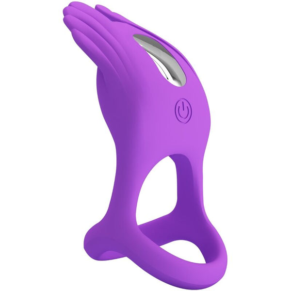 Silas anillo vibrador 7 vibraciones silicona lila