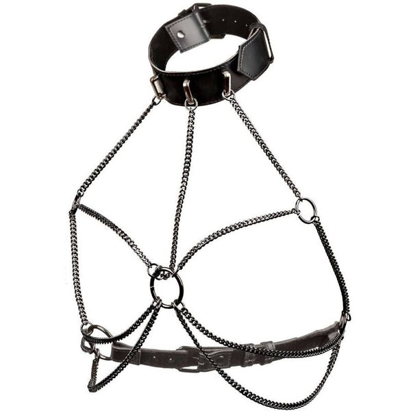 Calexotics euphoria arnés de cuello de cadena talla grande