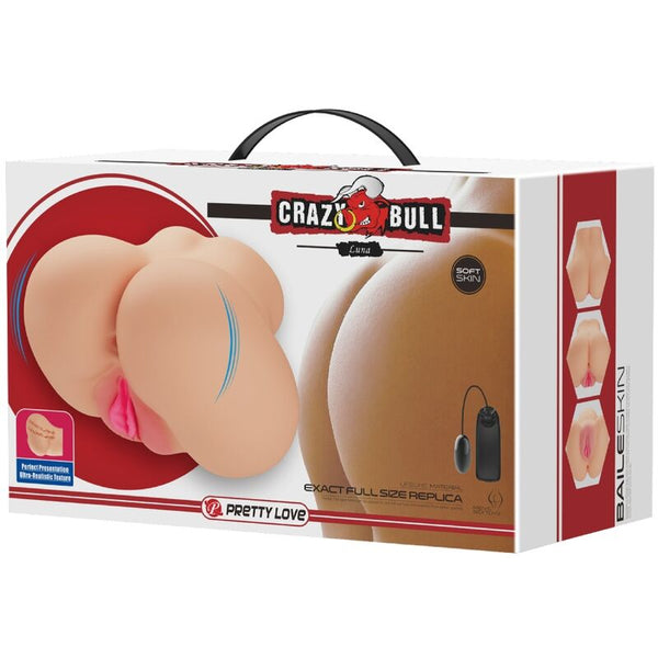 Vagina y ano realísticos vibrador luna