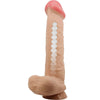 Pretty sliding skin series dildo realístico con ventosa piel deslizante 26 cm