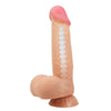 Pretty sliding skin series dildo realístico con ventosa piel deslizante 21.8 cm