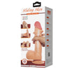 Pretty sliding skin series dildo realístico con ventosa piel deslizante 21.8 cm