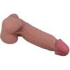 Pretty sliding skin series dildo realístico con ventosa piel deslizante moreno 21.8 cm