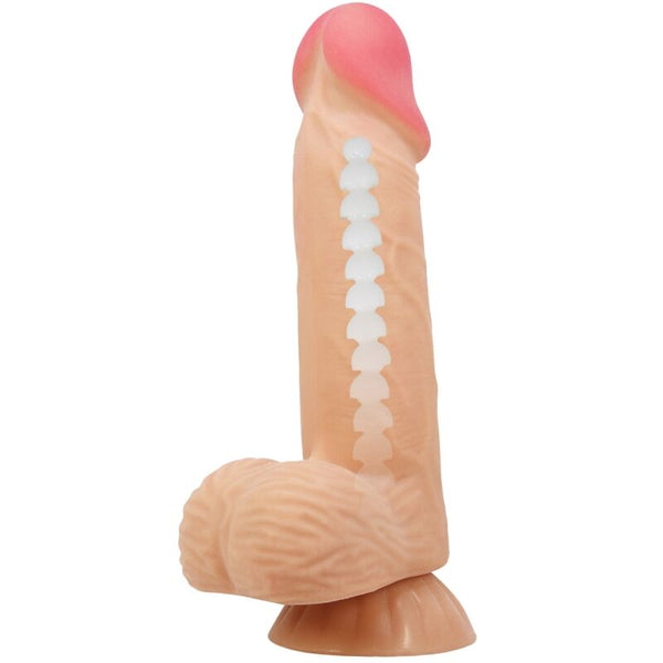 Pretty sliding skin series dildo realístico con ventosa piel deslizante 20.6 cm