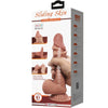 Pretty sliding skin series dildo realístico con ventosa piel deslizante moreno 20.6 cm