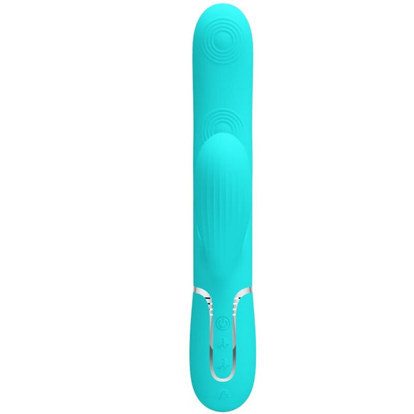 Perlita vibrador Punto G 3 en 1 multifunción verde agua