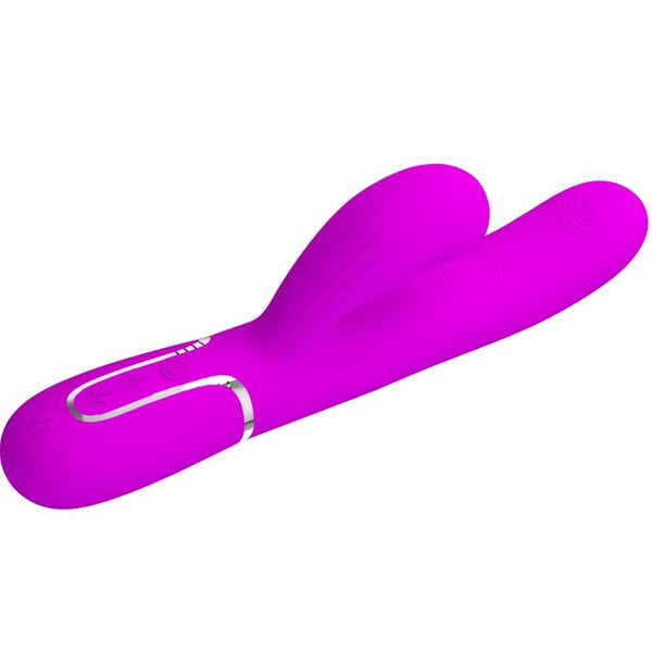 Perlita vibrador Punto G 3 en 1 multifunción vioeta