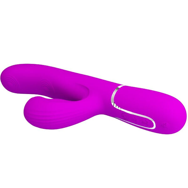 Perlita vibrador Punto G 3 en 1 multifunción vioeta