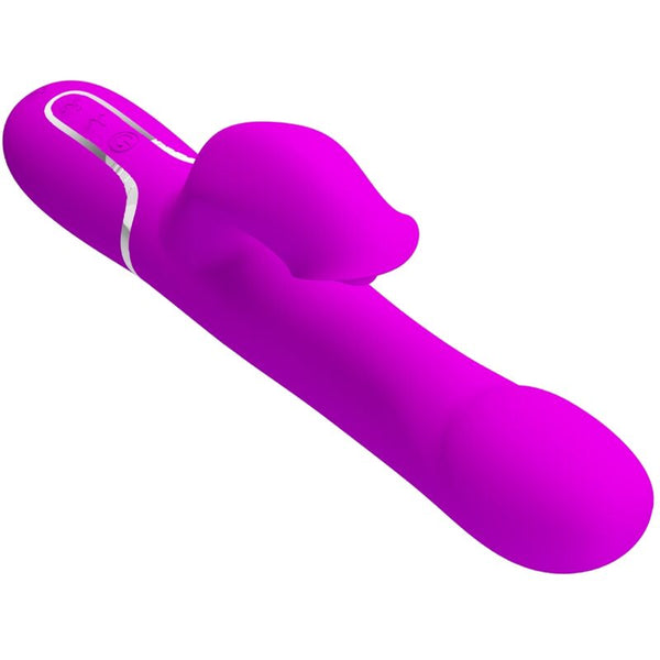 Vibrador rabbit perlas violeta