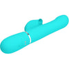 Vibrador rabbit perlas verde agua