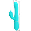 Vibrador rabbit perlas verde agua