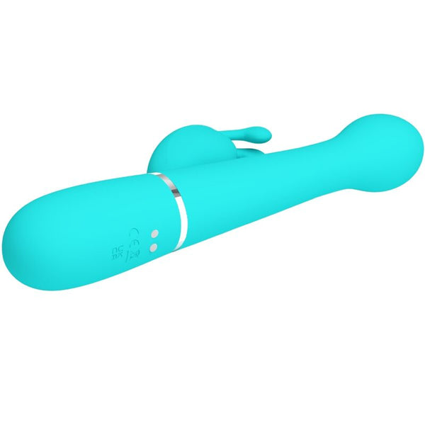 Dejon vibrador rabbit 3 en 1 multifunción verde agua