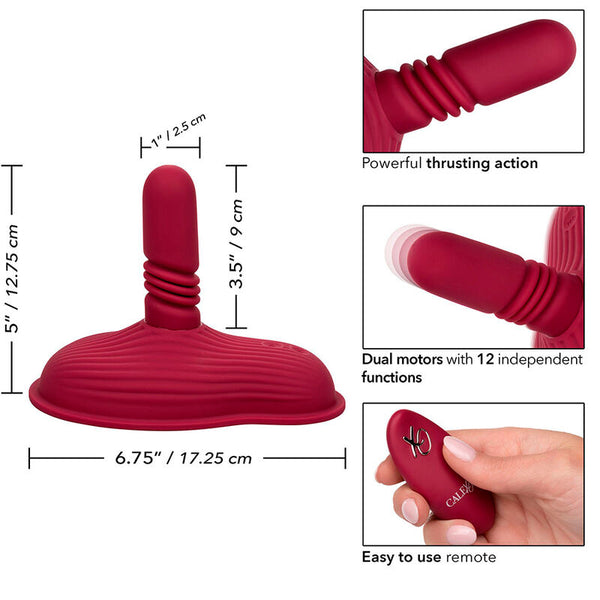 Calexotics rider masajeador doble motor control remoto rojo