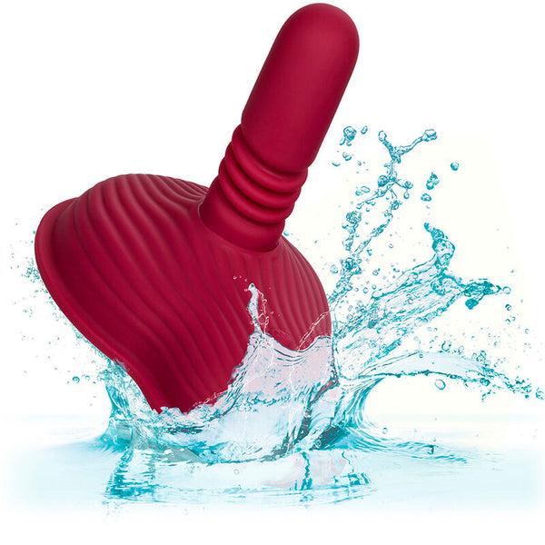 Calexotics rider masajeador doble motor control remoto rojo