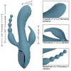 Vibrador triple éxtasis gris