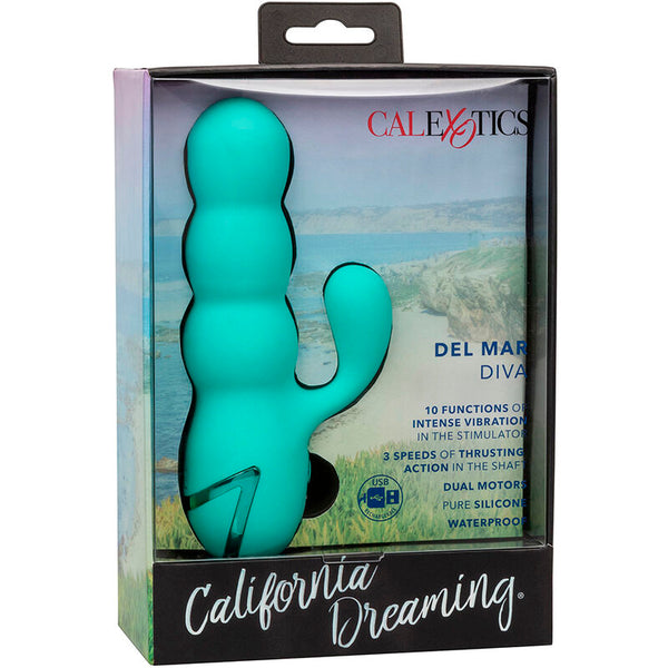Del mar diva vibrador rabbit verde agua