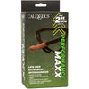 Calexotics performance maxx extensión realista con arnés piel moreno