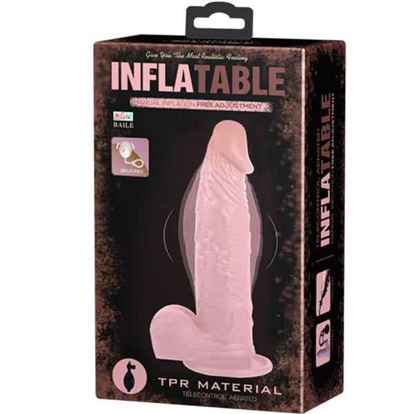 Baile inflatable dildo hinchable realístico con ventosa 15 cm 2