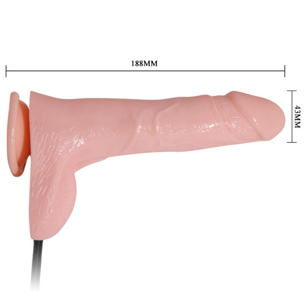 Baile inflatable dildo hinchable realístico con ventosa 15 cm