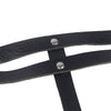Subblime cinturon de cadenas anillas cuero negro talla única