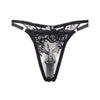 Subblime set de 3 piezas sujetador con tanga con liga estampado floral negro