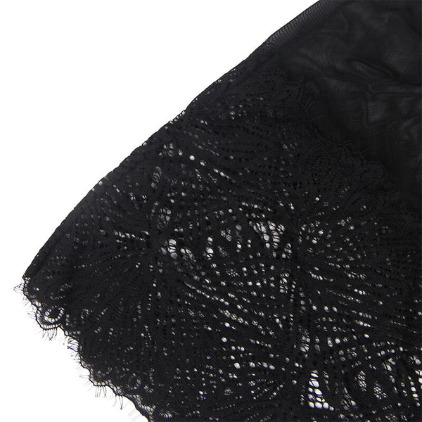 Subblime babydoll con tirantes ajustables de encaje negro