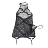 Subblime vestido transparente cuello halter negro