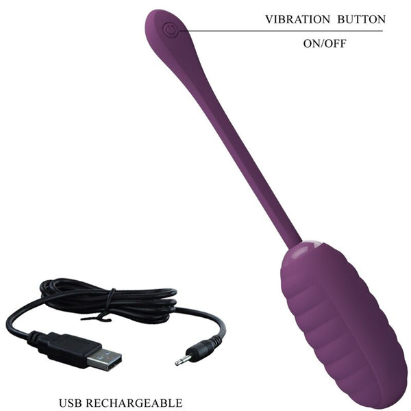 Casper huevo vibrador recargable morado