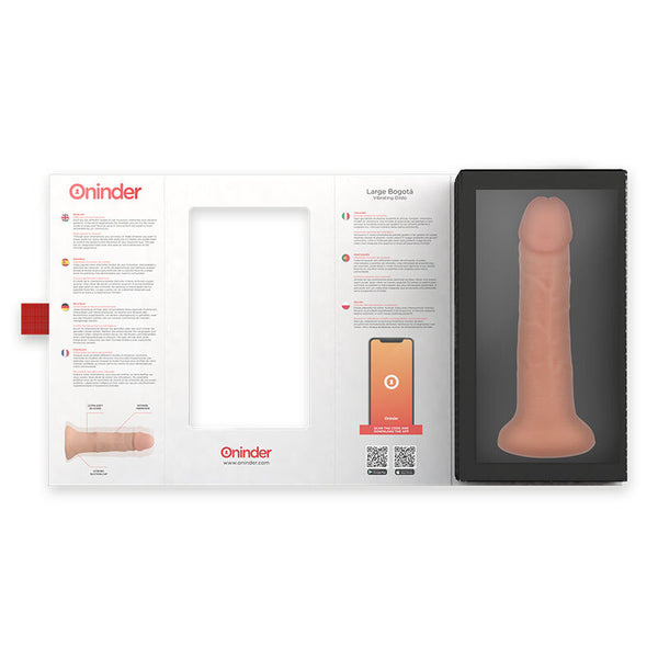 Large bogotá dildo vibrador 9 velocidades natural 22 cm o 4.5 cm