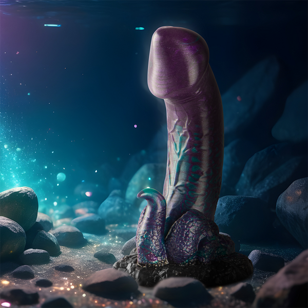 Epic basilisk dildo doble placer escamoso tamaño pequeño