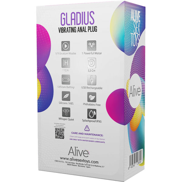 Vibrador anal gladius plug