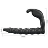 Blackney anillo pene con plug vibrador negro
