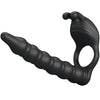 Blackney anillo pene con plug vibrador negro