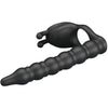 Blackney anillo pene con plug vibrador negro