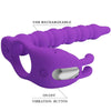 Blackney anillo pene con plug vibrador lila